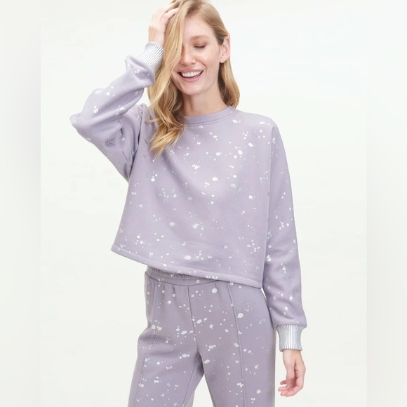 SPLENDID Avalanche Foil Pullover SWEATSHIRT - Picture 1 of 11